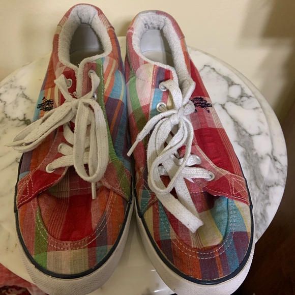 plaid sneakers ladies